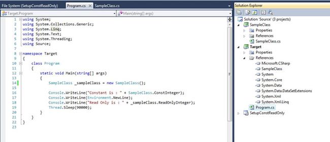 const vs readonly in Csharp1